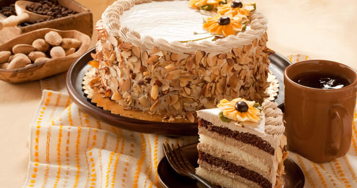 Item number: 473 - Mocha Almond Layer Cake