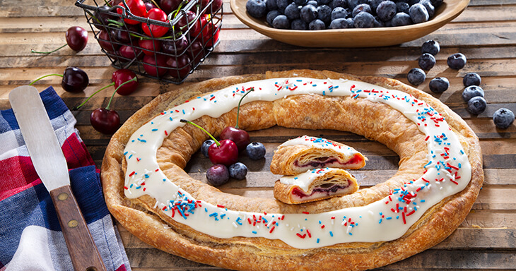 Item number: S110 - Red, White, and Blue Kringle