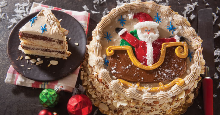 Item number: 473C - Santa's Sleigh Ride Layer Cake